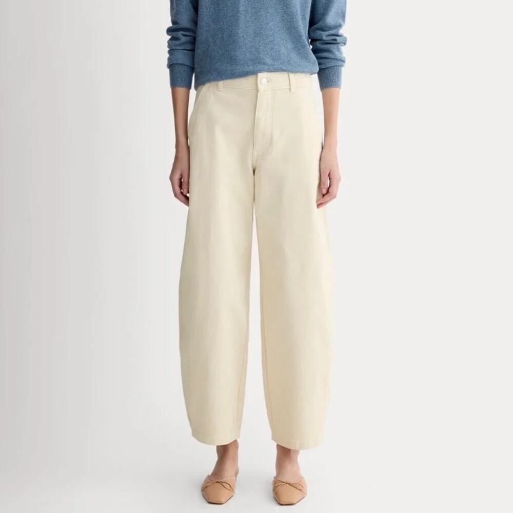 Everlane The Utility Curve Pant Birch Size 00 Regular NWT